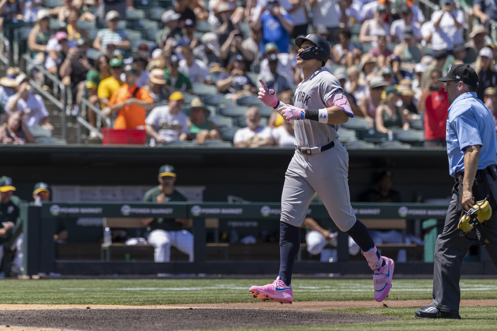 Aaron Judge hits 2 homers in his return to the Sacramento area | News ...